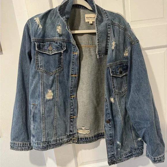 Three Bird Nest Blue Denim Jacket - Picture 1 of 3